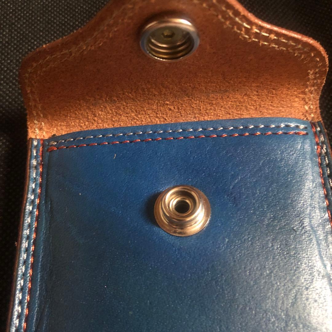 美品　KC,S レザー　コンチョ付　携帯灰皿　スター柄