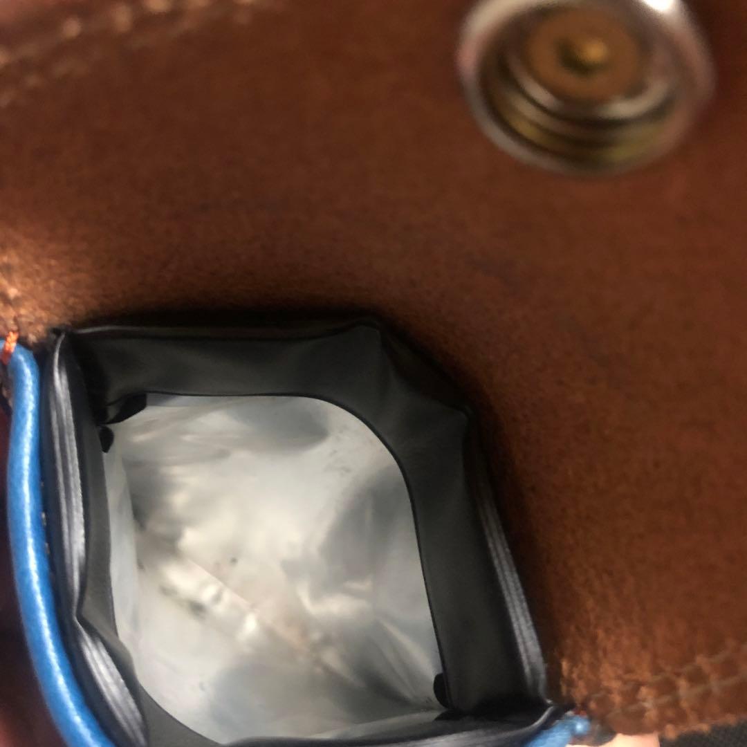 美品　KC,S レザー　コンチョ付　携帯灰皿　スター柄