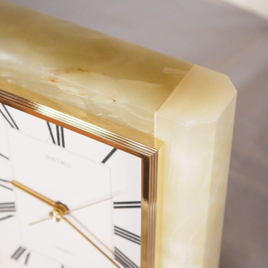 SEIKO 大理石の置時計