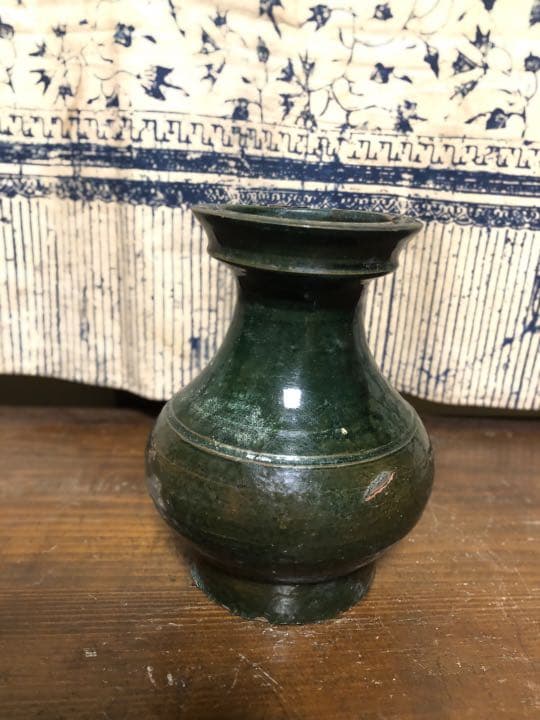 漢　緑釉　中国美術　約2000年前