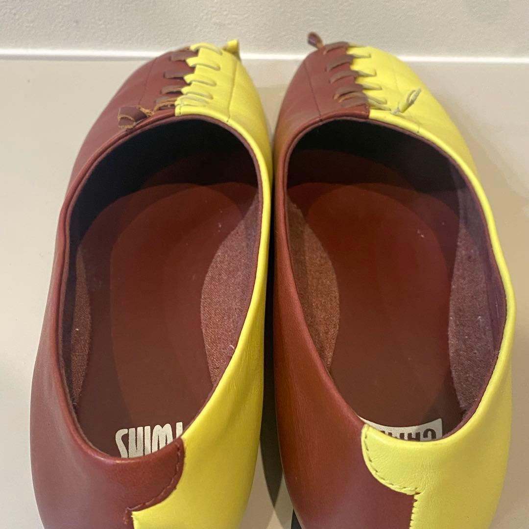 【美品】Camper twins カンペール フラットパンプス ツインズ　39