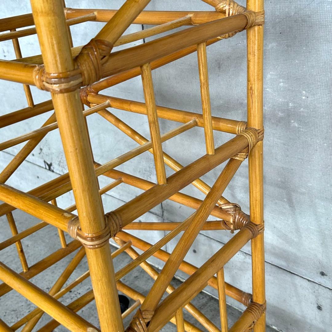 ⭐️即決価格⭐️ラタン 籐家具 5段チェスト　ランドリーラック キャスター付