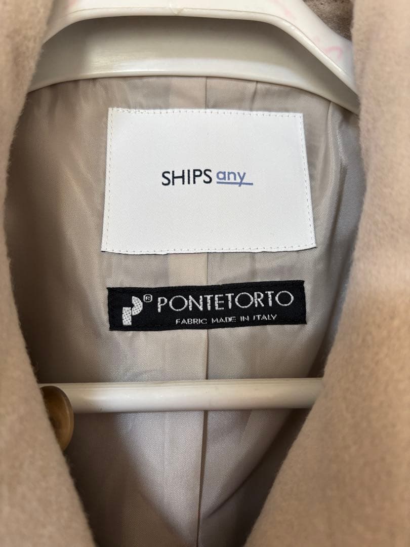 SHIPS any スタンド＆ダブル ウールコート　新品未使用タグ付き　38