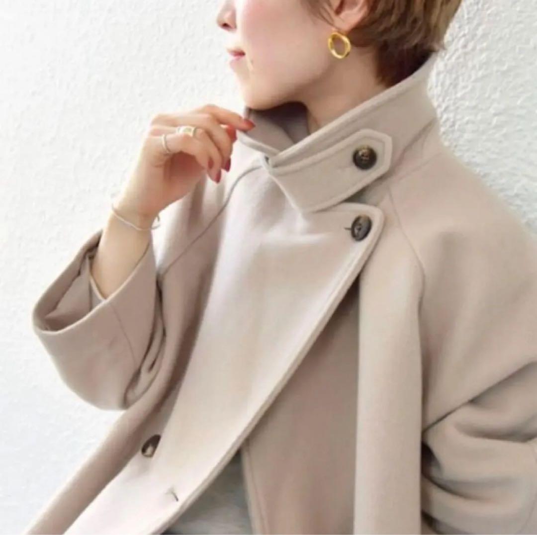 SHIPS any スタンド＆ダブル ウールコート　新品未使用タグ付き　38