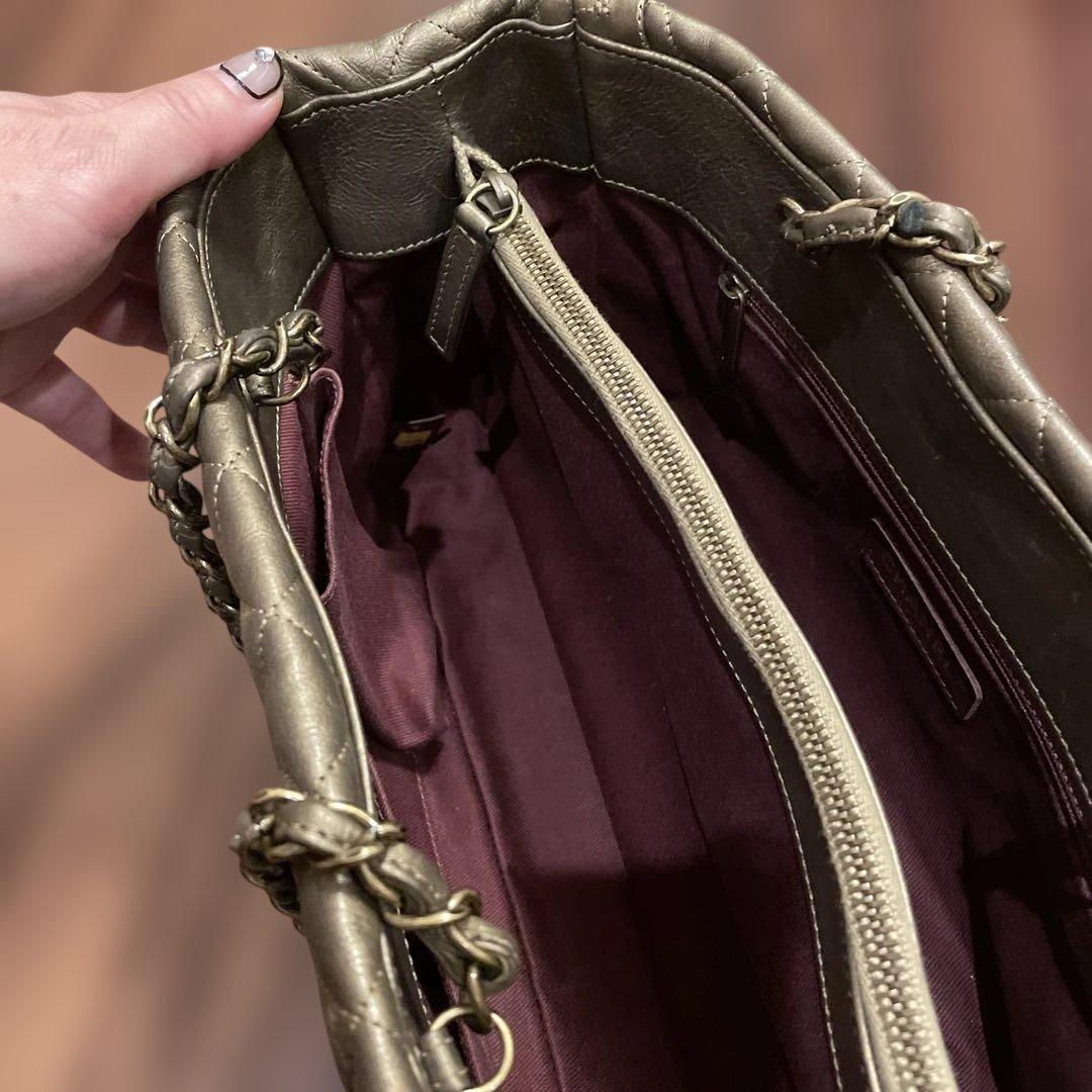 貴行 様CHANELシャネル マトラッセ チェーントートチェーンバッグ ブロンズ