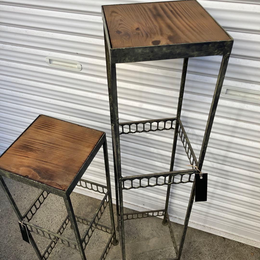 アンティーク調　花台　スタンドセット