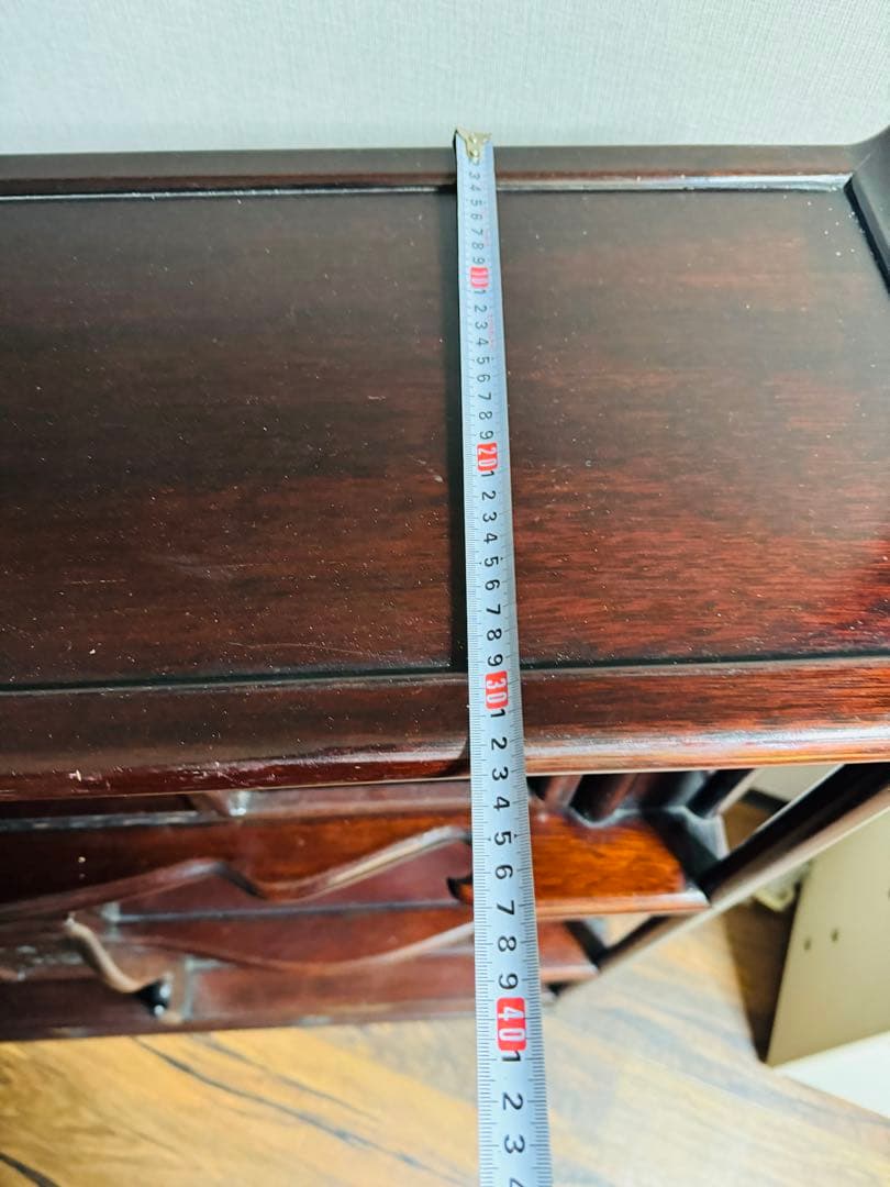 福岡発　民藝家具　和風家具　飾り棚　昭和レトロ　木製彫刻　希少　ビンテージ