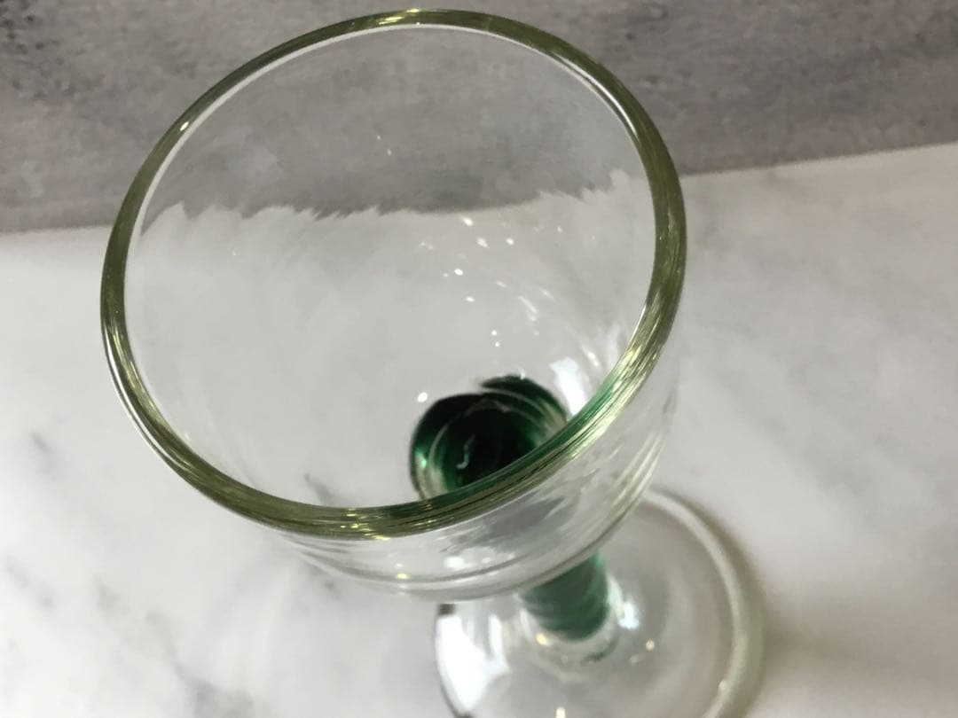 舩木倭帆（ふなきしずほ）作　ツイストガラスワイングラス