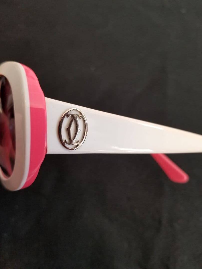 Cartier ピンクホワイト サングラス 定価13万円程