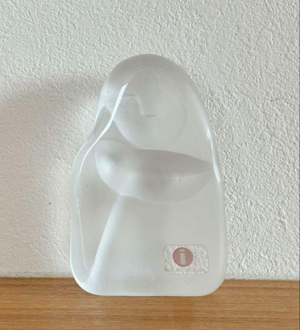  ヨルマ・ヴェンノラ \"Äiti ja lapsi\" ガラスの置物