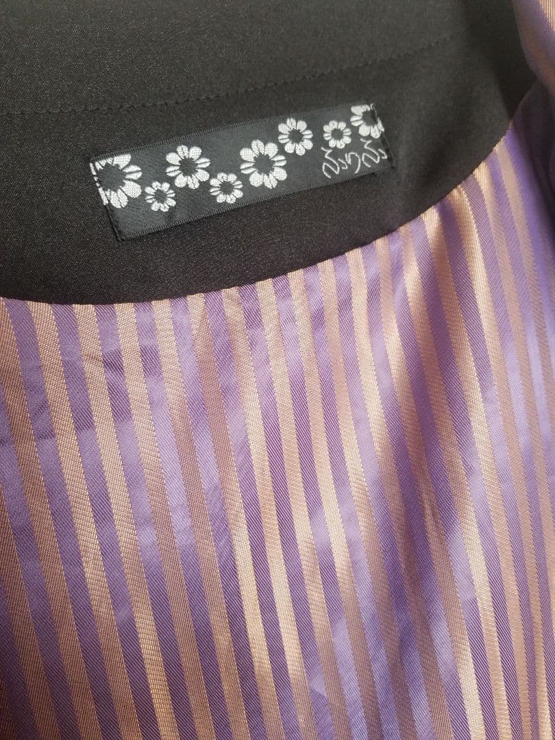 【美品】ふりふ Theatre 刺繍スカジャン ブラック 黒 猫 ねこ