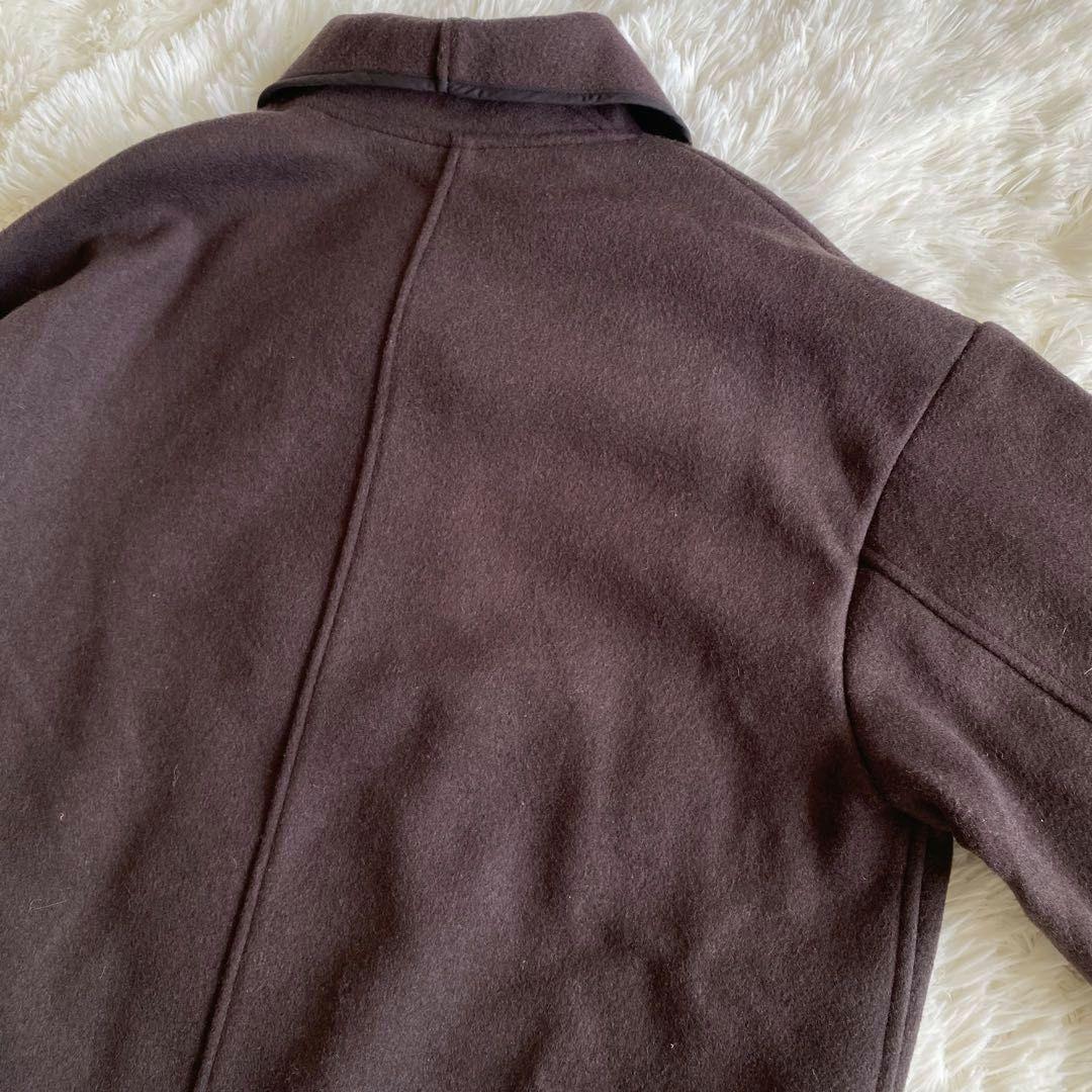 ガリャルダガランテ　リバーハーフコート　ブラウン　ガウンコート　パイピング　F