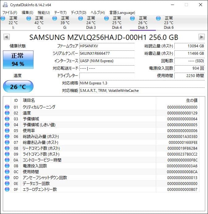 PM991 NVMe 256GB M.2 SSD 4枚セット【1220SA2】