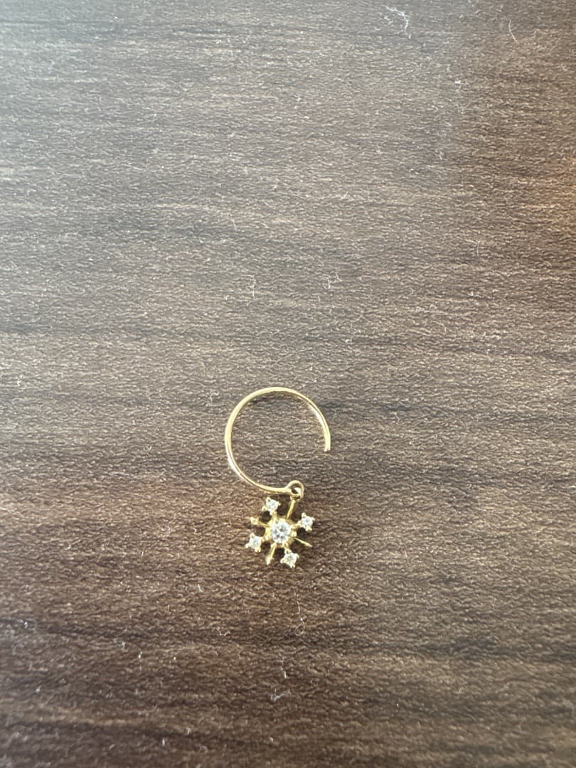 アーカーリュイールプチ ピアス 18Kイエローゴールド/ダイヤモンド(片耳)