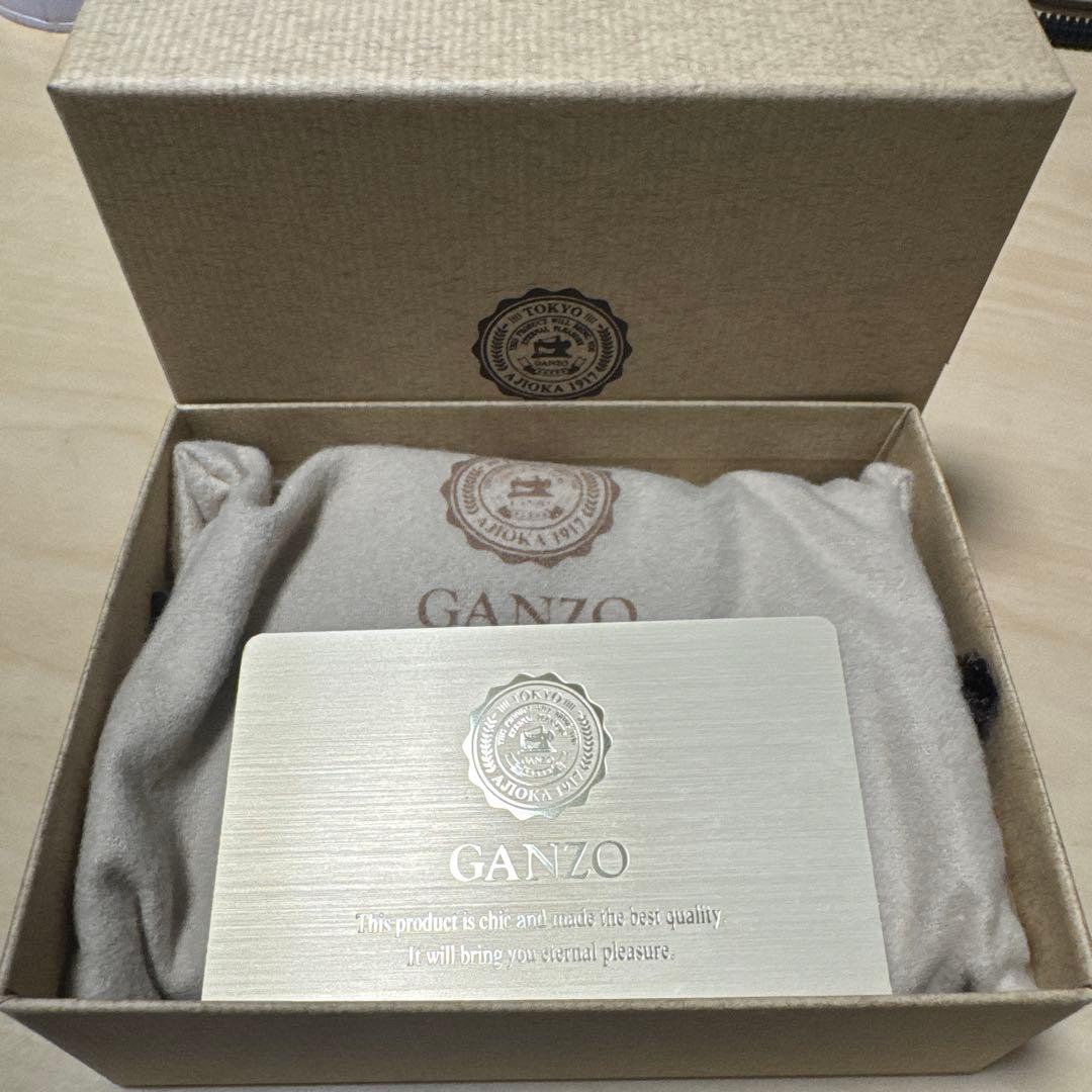 【未使用品】 GANZO SHELL CORDOVAN 2 名刺入れ ブラック