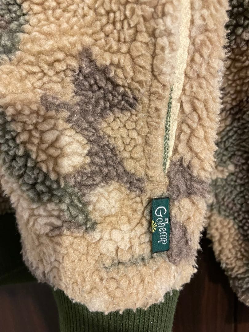 Gohemp ゴーヘンプ迷彩柄 ボアスウェット