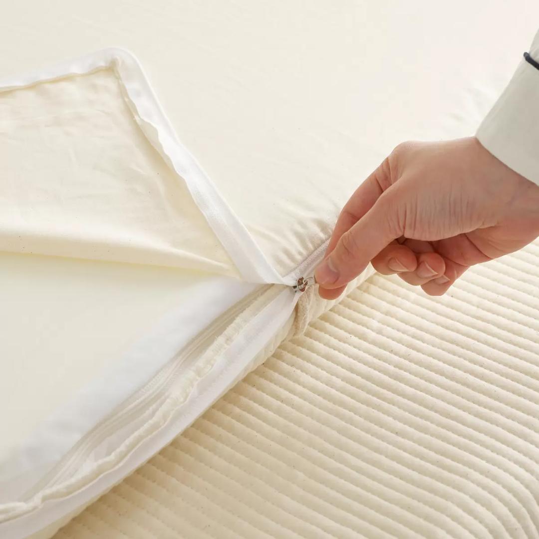 ROOMINE コットンメモリーフォームトッパー ナチュラルコットン 敷布団 ③