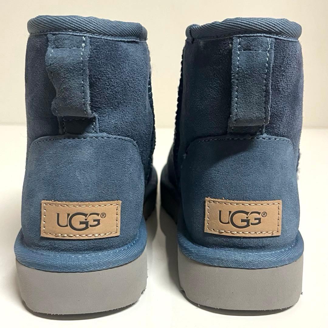 未使用級✨UGGムートンブーツ クラッシックミニⅡ 1016222ブルーグレー