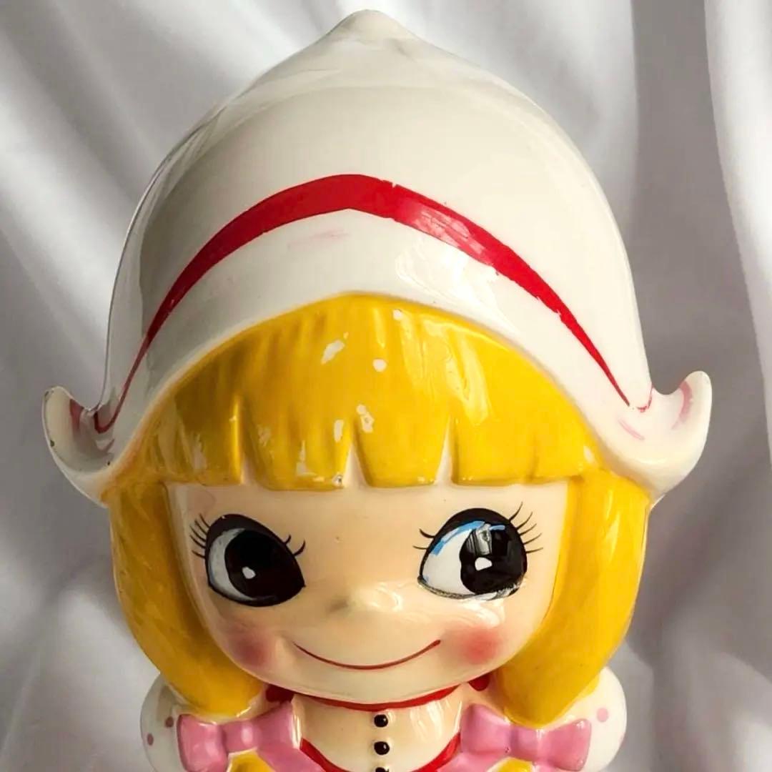 内藤ルネ RUNE 貯金箱 万国人形　貯金箱　スウェーデン　陶器 昭和レトロ