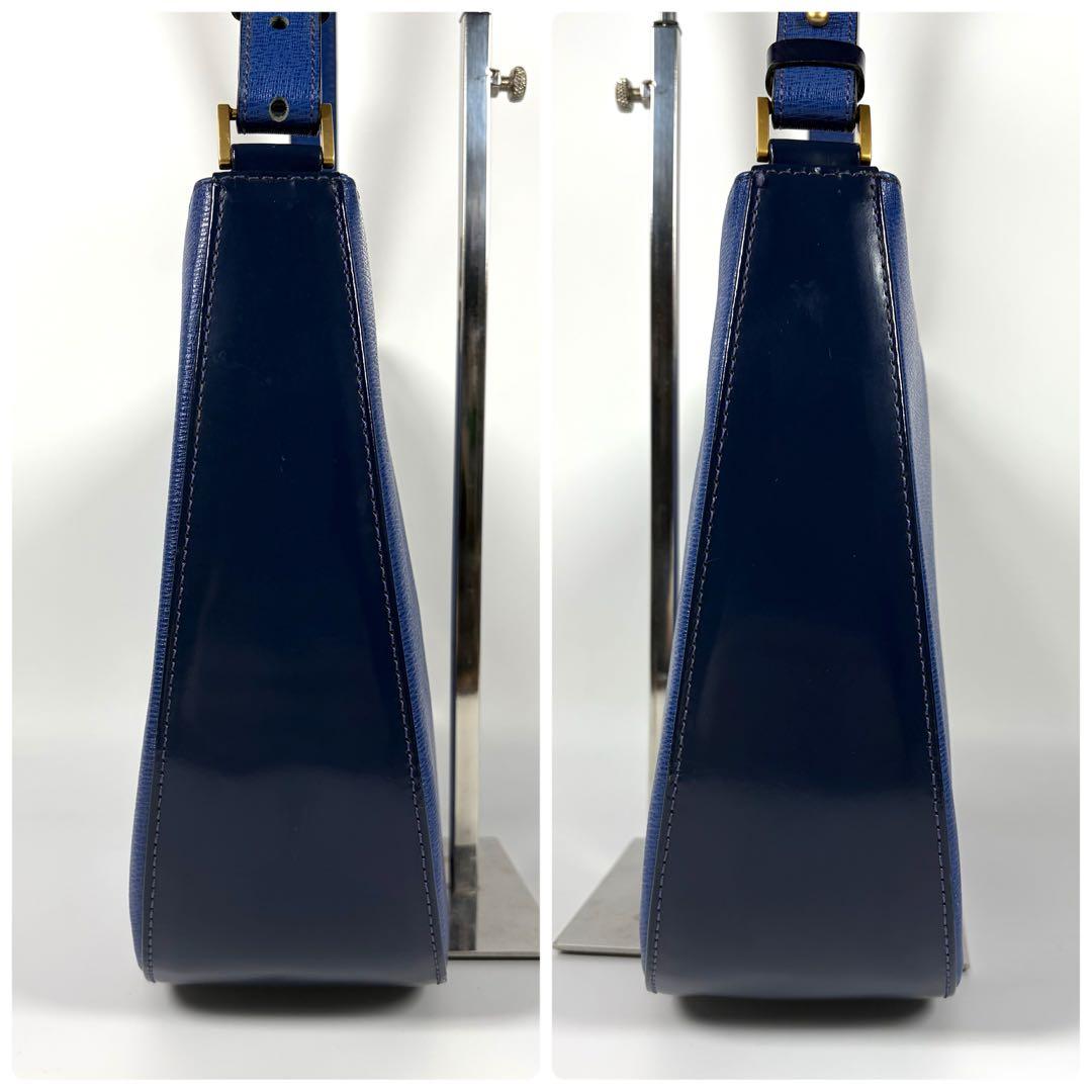 【希少カラー】BURBERRY ワンショルダーバッグ ブルー ノバチェック