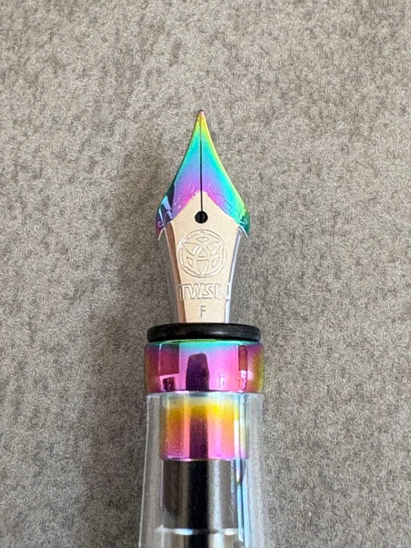 TWSBI 万年筆 ダイヤモンド 580 アイリス F字 細字 ツイスビー 美品
