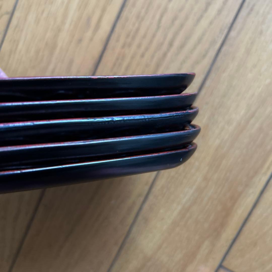 ◾️こんなにたくさんセットの仙台堆朱は珍しいです◾️お盆◾️棗◾️お皿◾️重箱◾️綺麗◾️新品