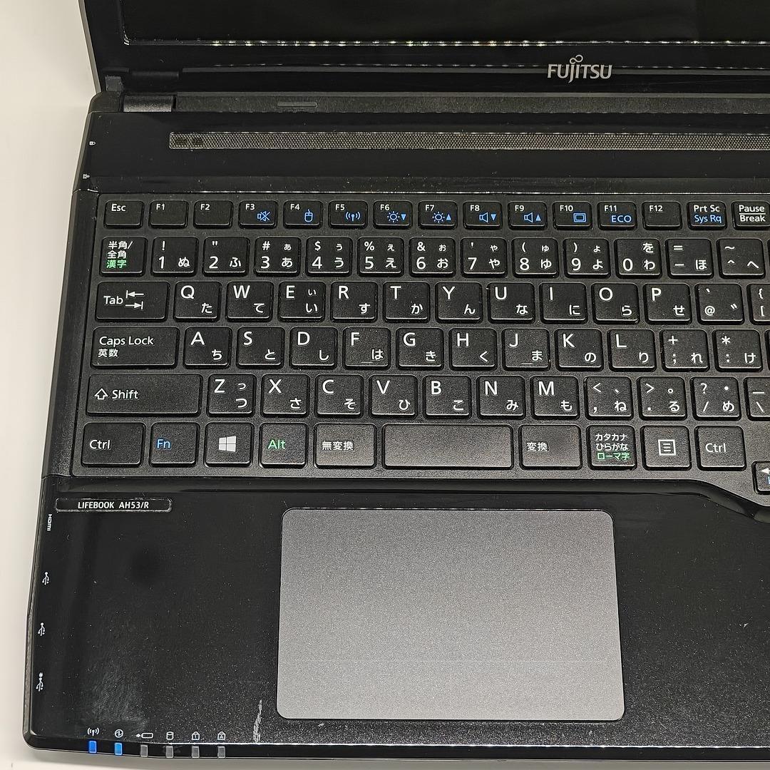 【富士通】AH53 爆速i7 SSD512GB 16GB ブラック ノートPC