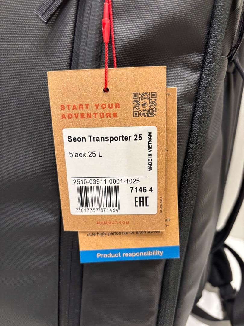 新品 マムート セオントランスポーター 25L タグ付送料込み