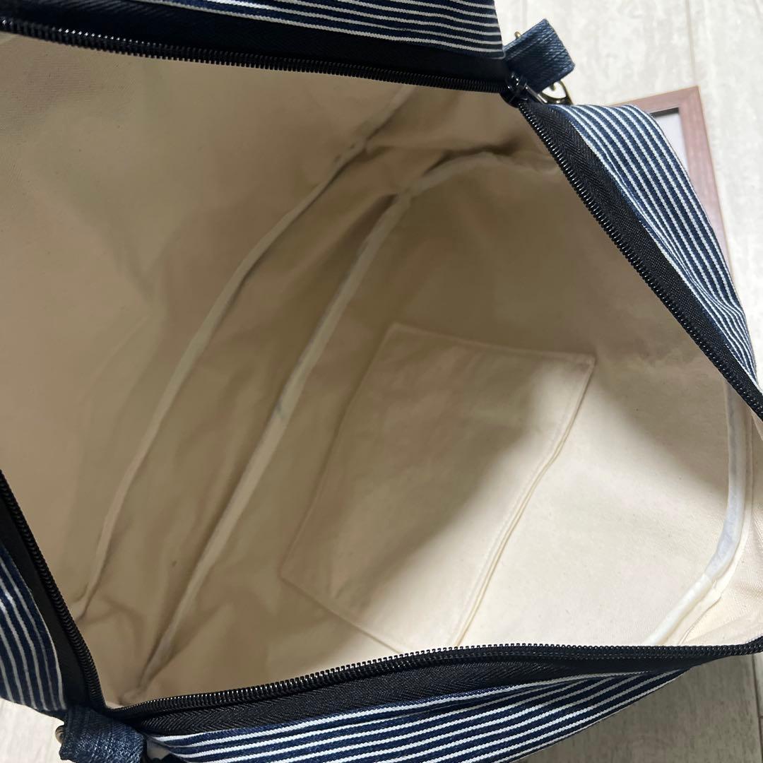 BIGショルダーバッグ　２点　デニムリメイク　ハンドメイド