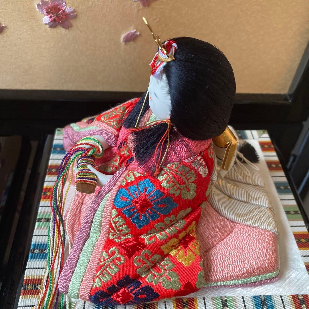 原孝洲 雛人形 お雛様 木目込み 人形 親王飾 菜花雛 コンパクト 雛祭り