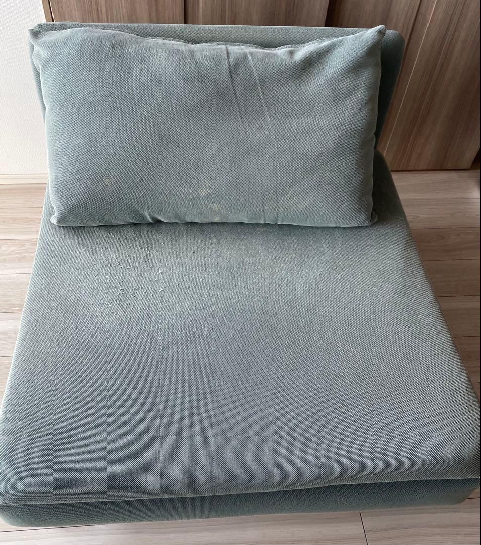 （廃棄直前　最終値下）ソーデルハムン　ひとり掛けソファー　ターコイズ色