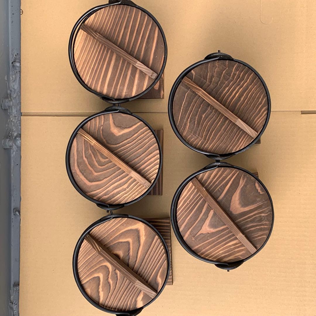 南部鉄器　いろり鍋　コンロセット　5組