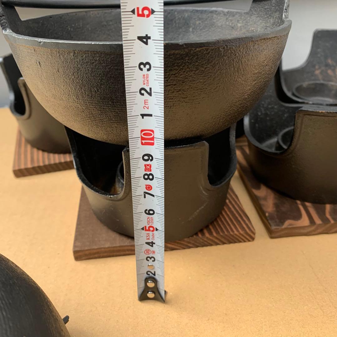 南部鉄器　いろり鍋　コンロセット　5組