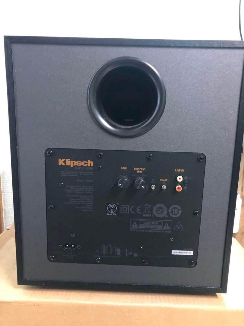 クリプシュ　Klipsch R100SW サブウーファー　10インチ　美品