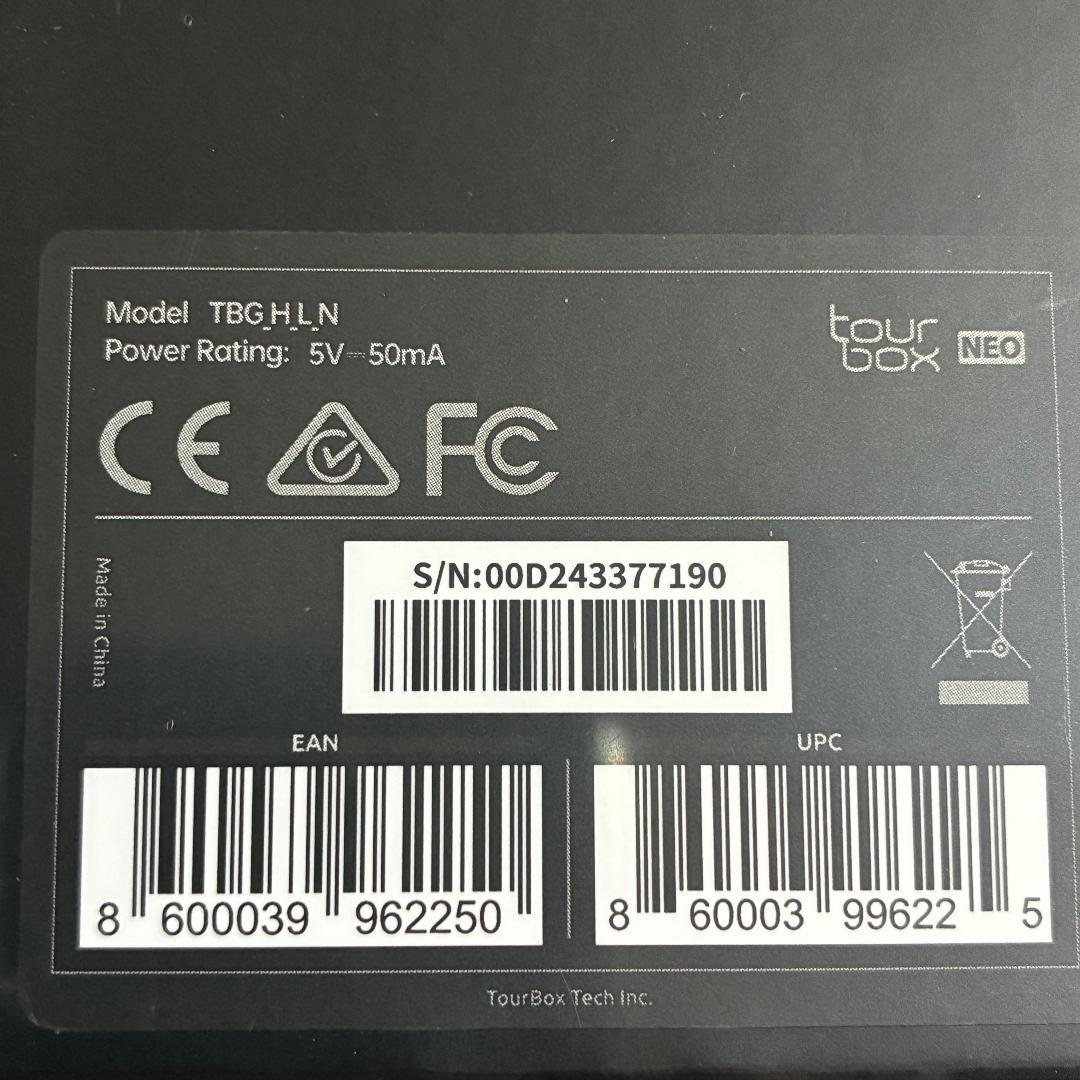 ツアーボックス TOURBOX NEO ブラック TBG_H_L_N