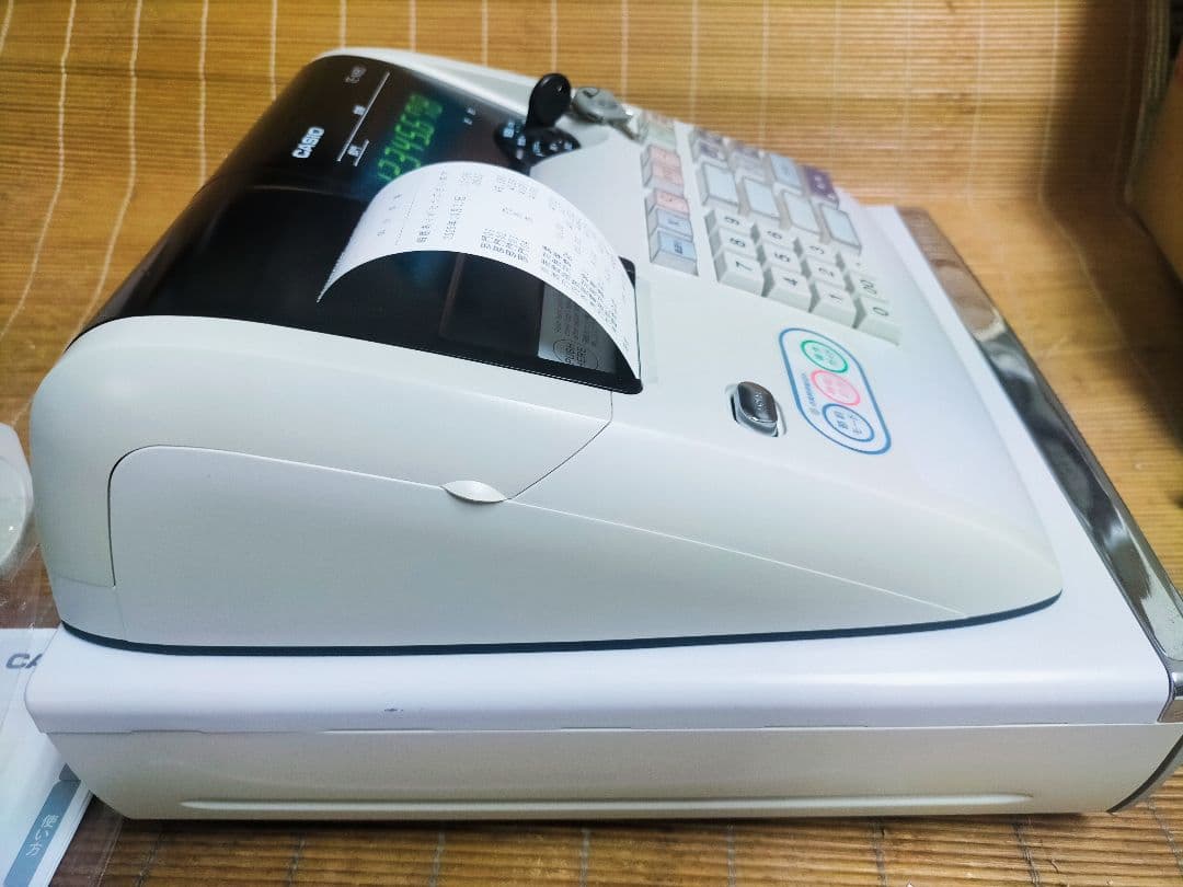 カシオレジスター　TE-M80　中古品　人気機種感熱紙　送料無料　753753