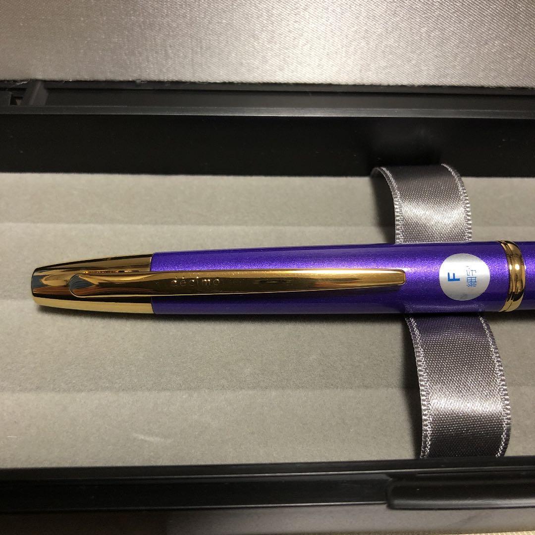 パイロットキャップレス万年筆デシモ　2019年限定メタリックヴァイオレット　細字