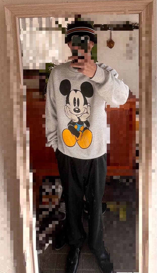 90'sMickey & Co. ミッキーマウス スウェット 着画有り