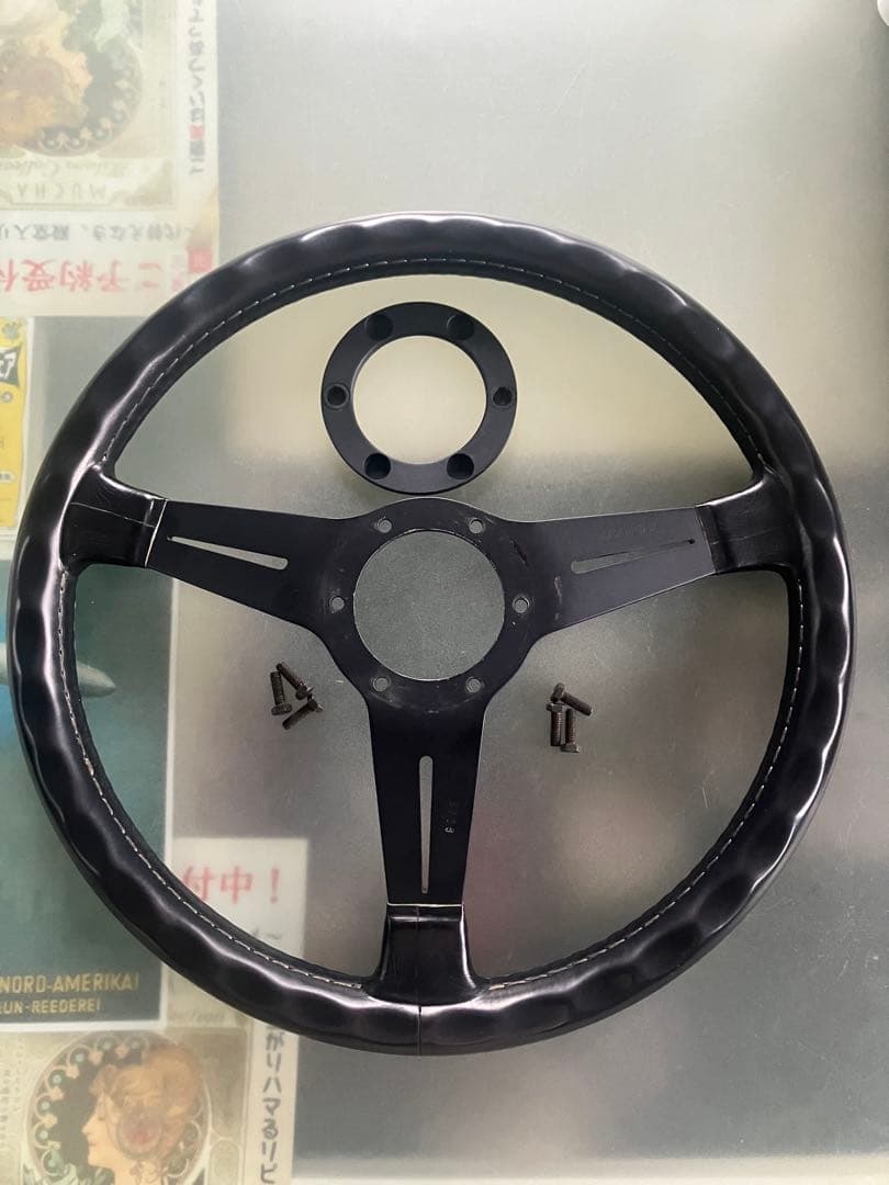 NARDI ナルディ クラシック ブラックレザー＆ブラックスポークビンテージ