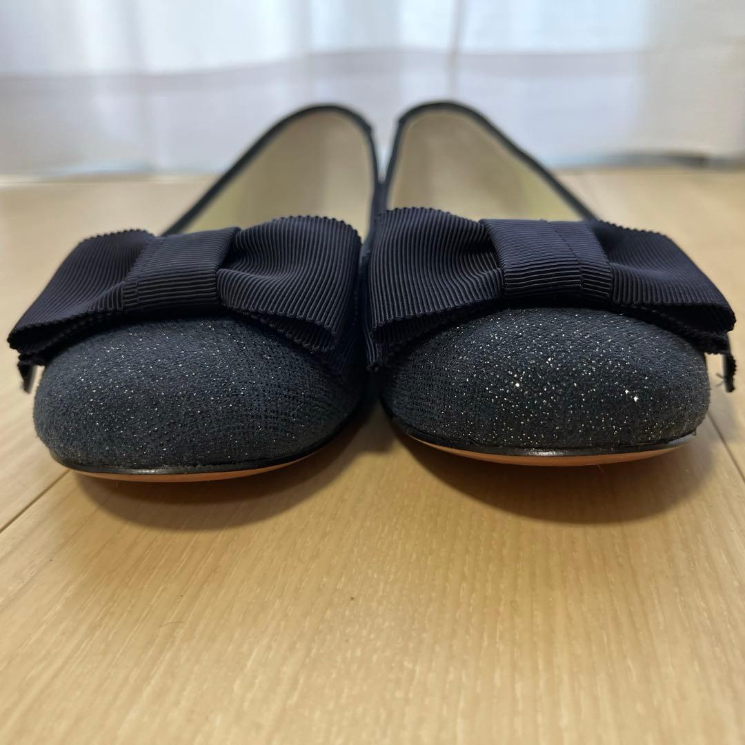 ランバンオンブルー/パンプス/フラット/ラメ/23cm