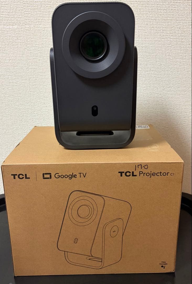 TCL C1 Google ポータブルプロジェクター 天井投影対応