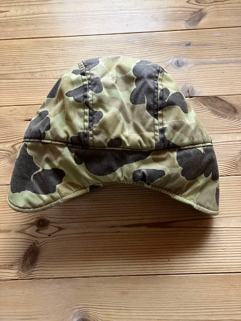 GORE-TEX 迷彩柄耳あて付きキャップ　ビンテージ