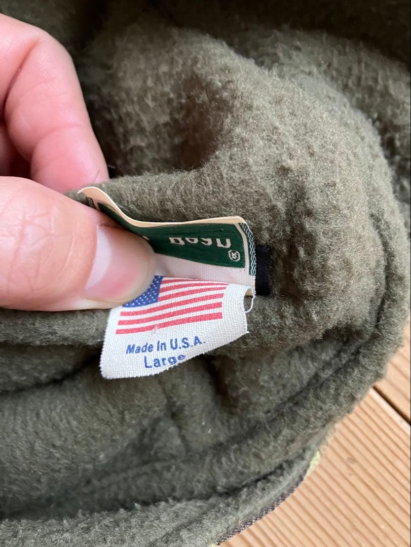 GORE-TEX 迷彩柄耳あて付きキャップ　ビンテージ