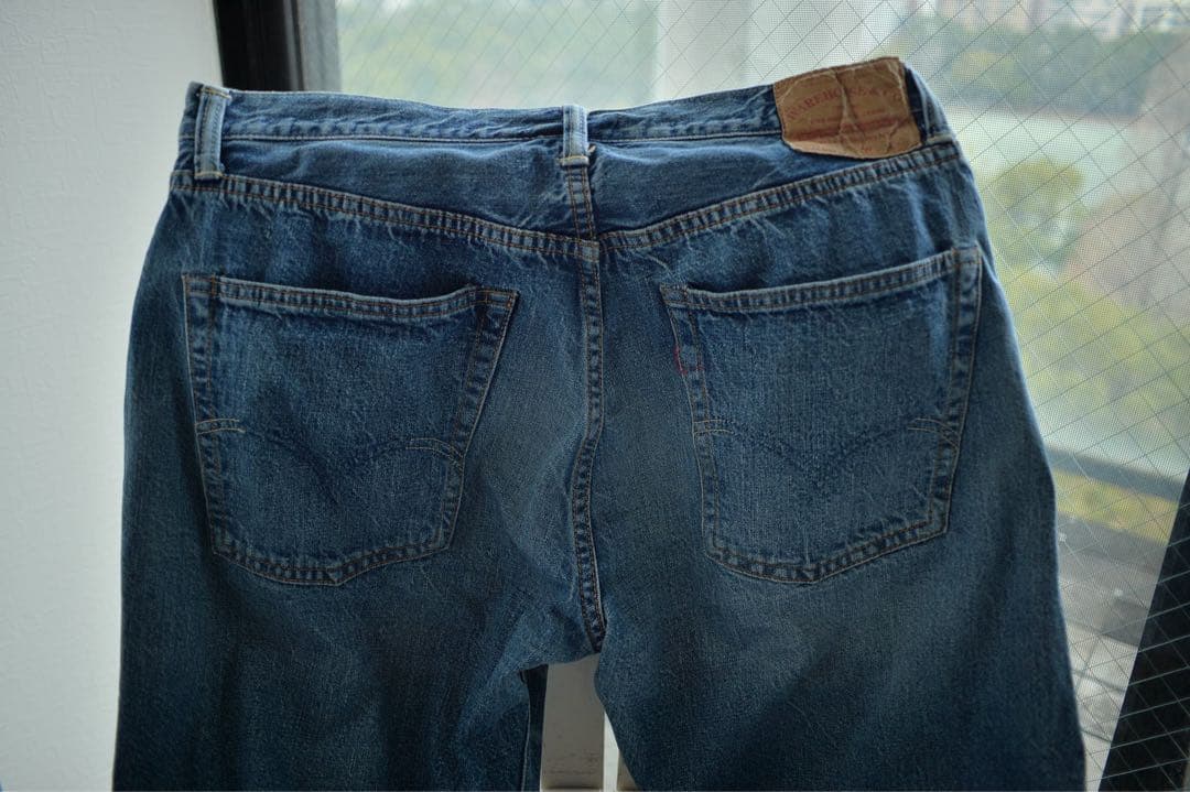 WAREHOUSE × BEAMS 別注 Lot.1105 セコハン W36 濃