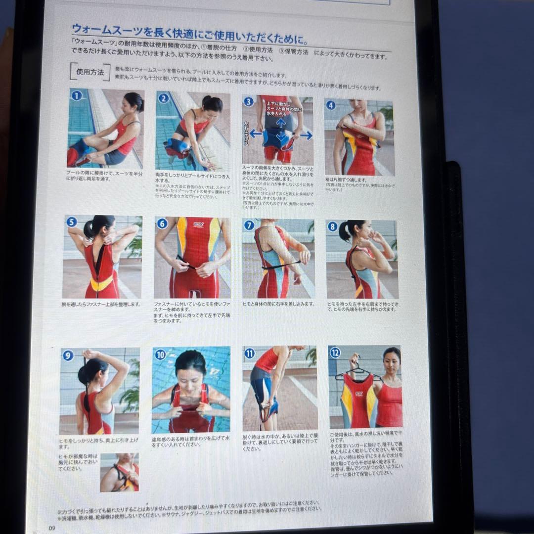 ウォームスーツDCN 保温水着 ５分丈　レディース女性用サイズ１５M ワンピース