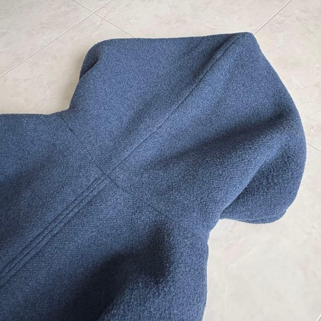 conges payes イタリア生地 フードコート 青 F ゆったり