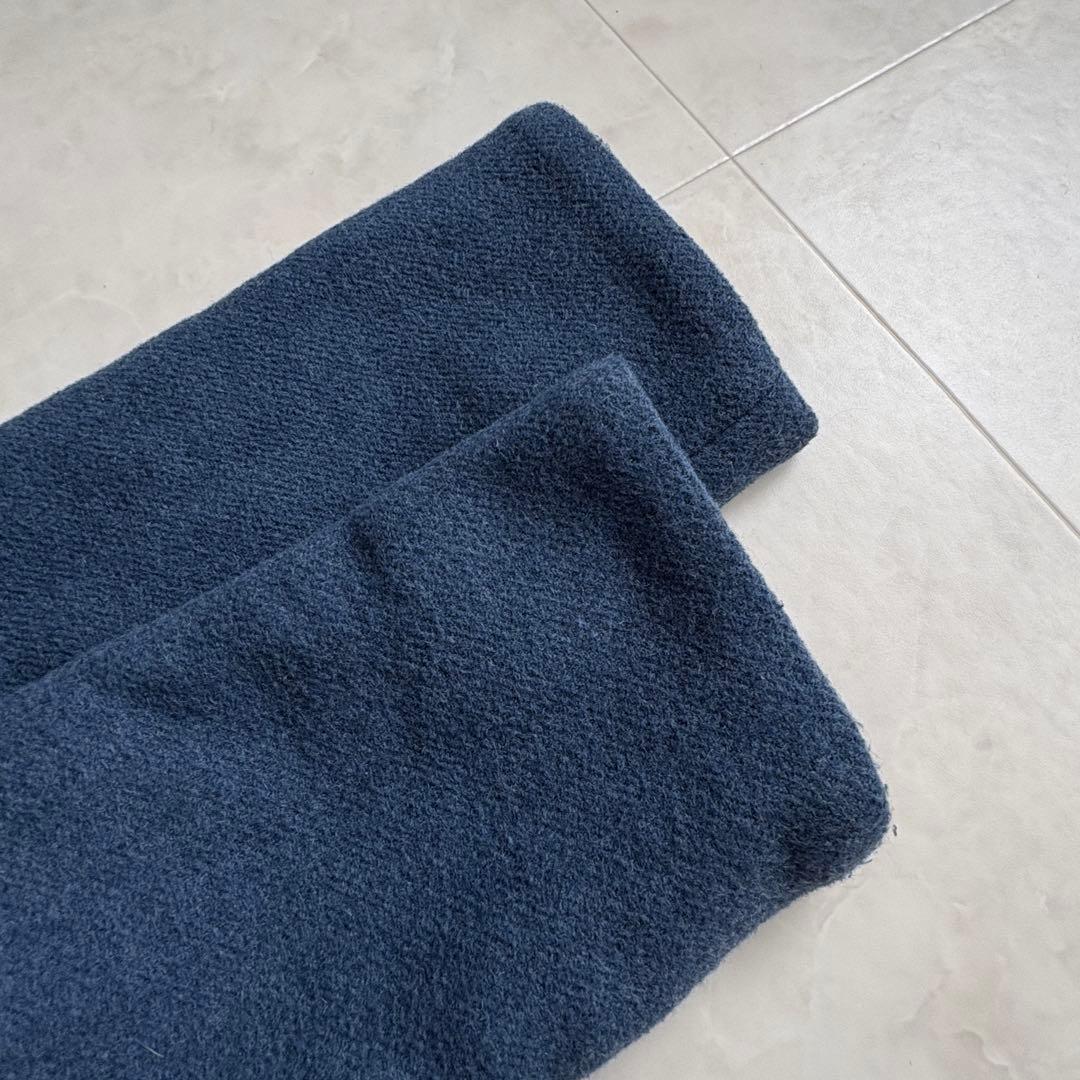 conges payes イタリア生地 フードコート 青 F ゆったり