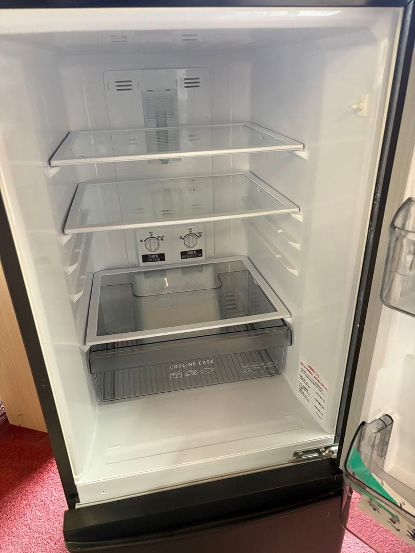 三菱　２ドア冷蔵庫　2022年モデル　146ℓ　MR-P15G-H