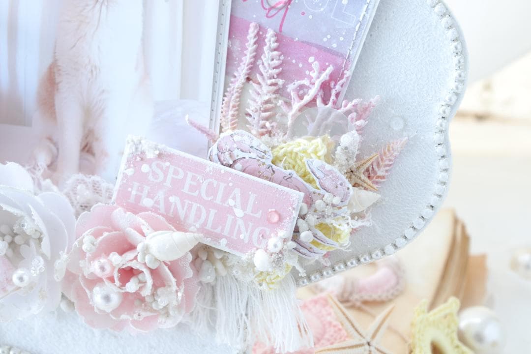 シェル フォトフレーム♡スクラップブッキング