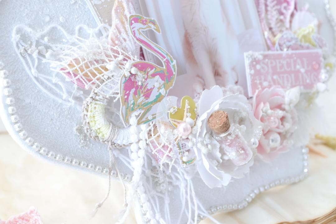 シェル フォトフレーム♡スクラップブッキング